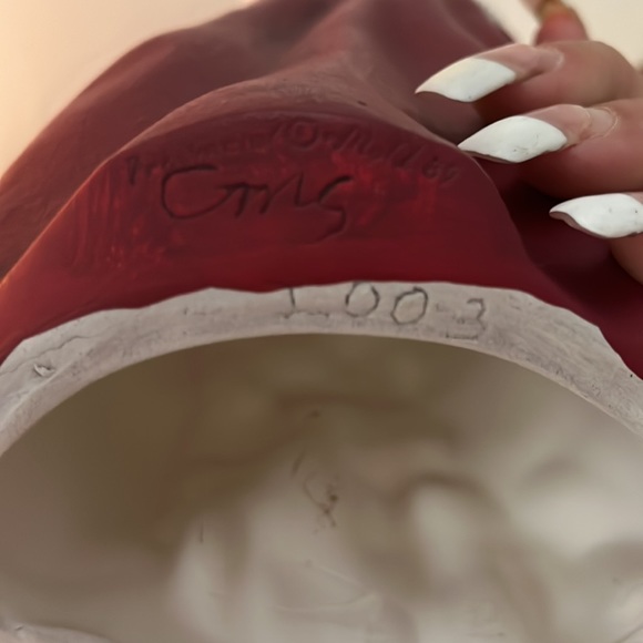 Ceramic hand painted Santa - Picture 2 of 5